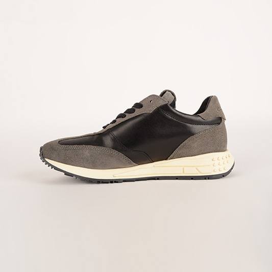 2103 GAMUZA GRIS VITELLO NEGRO