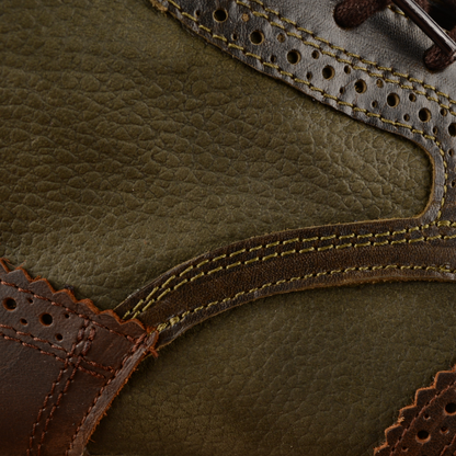 7302 BOTA MORO CAFÉ- NOBUCK VERDE