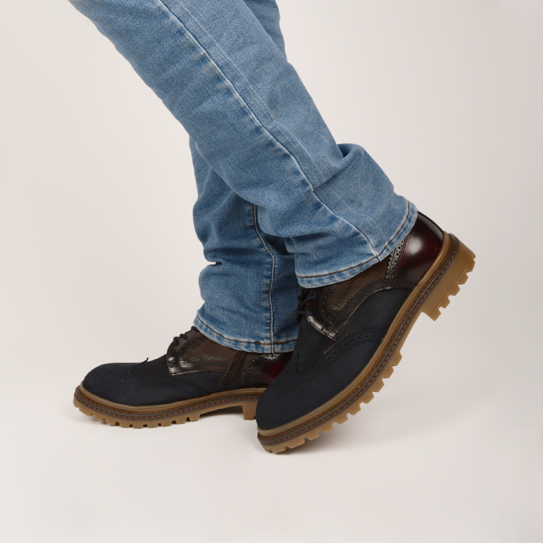 7302 BOTA NOBUCK AZUL