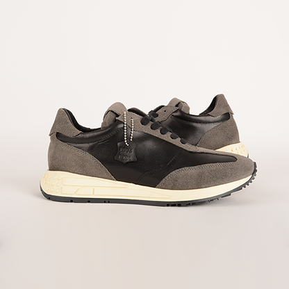 2103 GAMUZA GRIS VITELLO NEGRO
